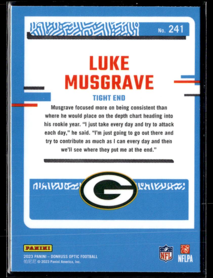 2023 Donruss Optic #241 Luke Musgrave  Krazy King Collectibles LLC   