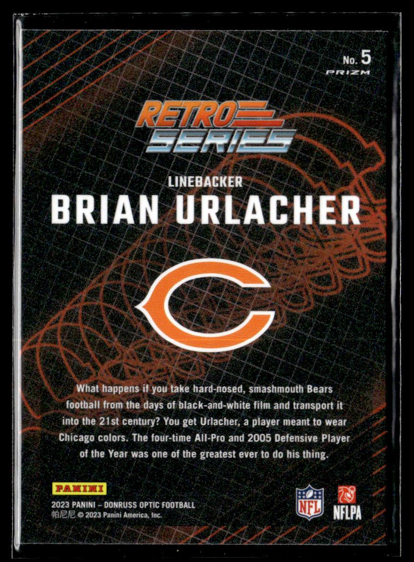 2023 Donruss Optic #5 Brian Urlacher Retro Series  Krazy King Collectibles LLC   