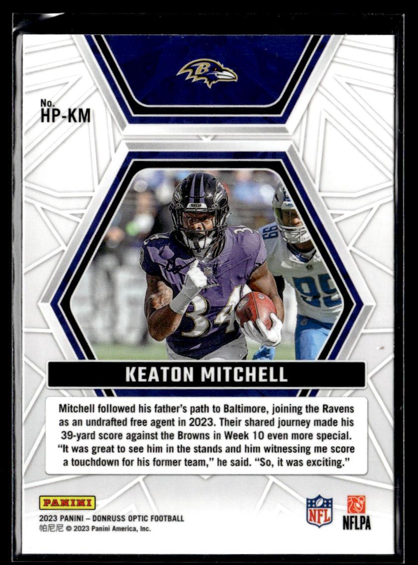 2023 Donruss Optic #207 Keaton Mitchell Hidden Potential  Krazy King Collectibles LLC   