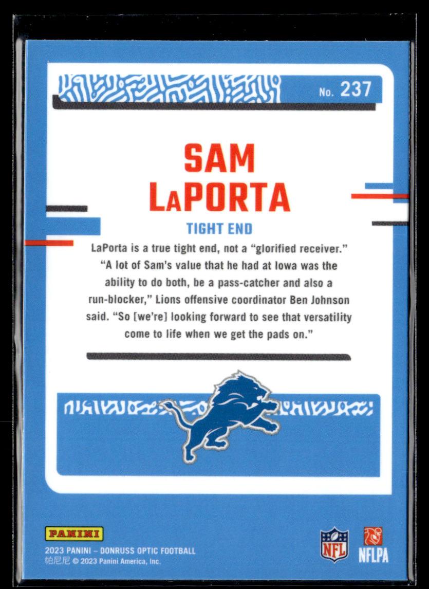 2023 Donruss Optic #237 Sam LaPorta  Krazy King Collectibles LLC   