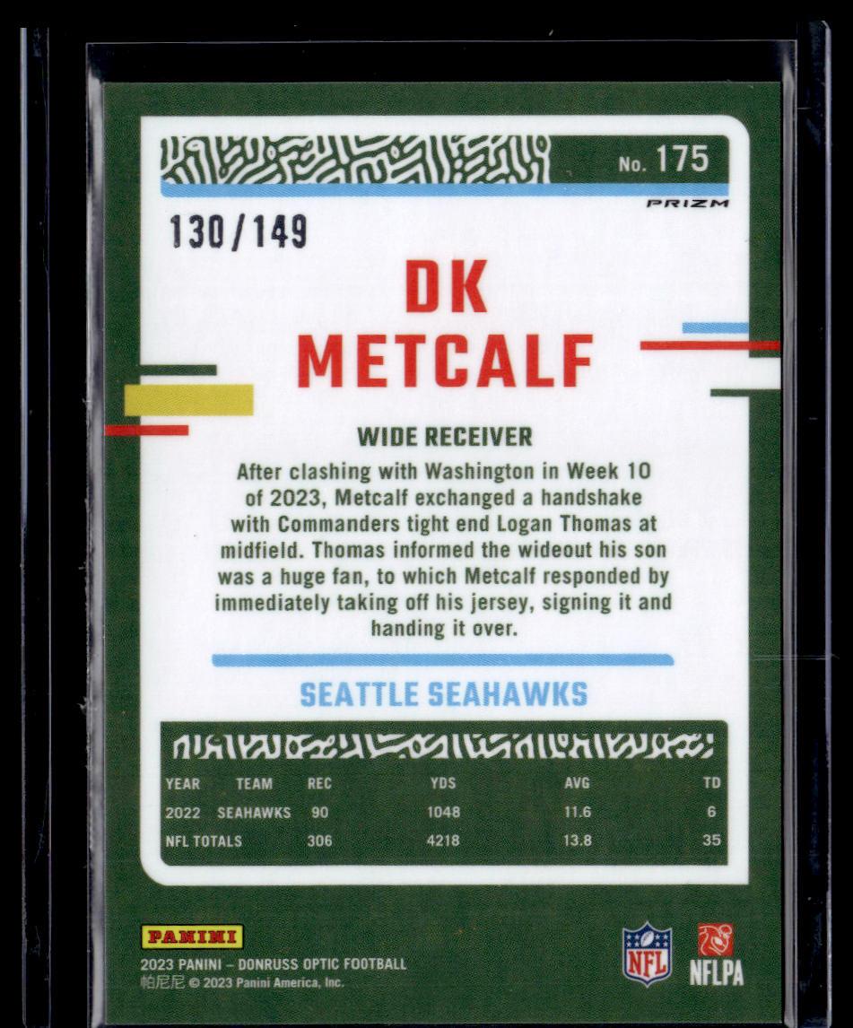 2023 Donruss Optic #175 DK Metcalf Flex /149  Krazy King Collectibles LLC   