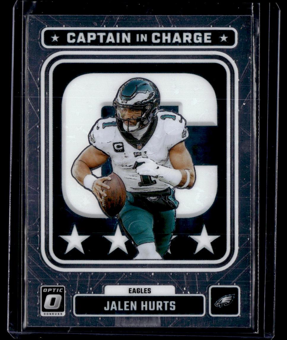 2023 Donruss Optic #CC-JH Jalen Hurts Captain In Charge  Krazy King Collectibles LLC   