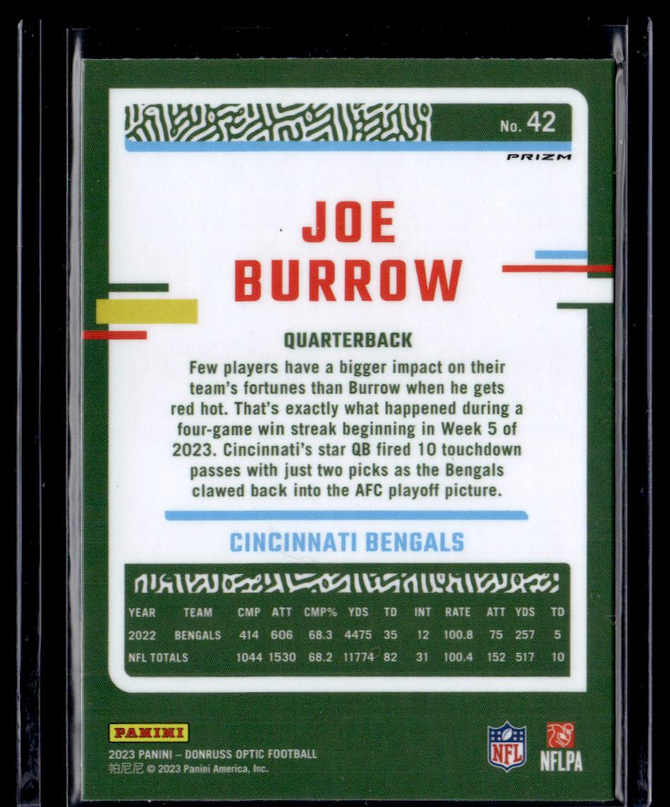 2023 Donruss Optic #42 Joe Burrow Holo  Krazy King Collectibles LLC   