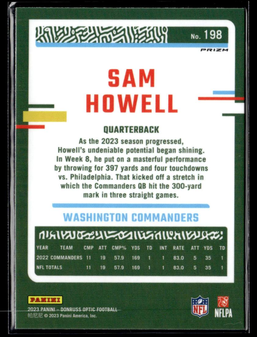 2023 Donruss Optic #198 Sam Howell Holo  Krazy King Collectibles LLC   