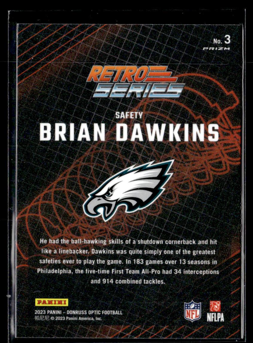 2023 Donruss Optic #3 Brian Dawkins Retro Series  Krazy King Collectibles LLC   