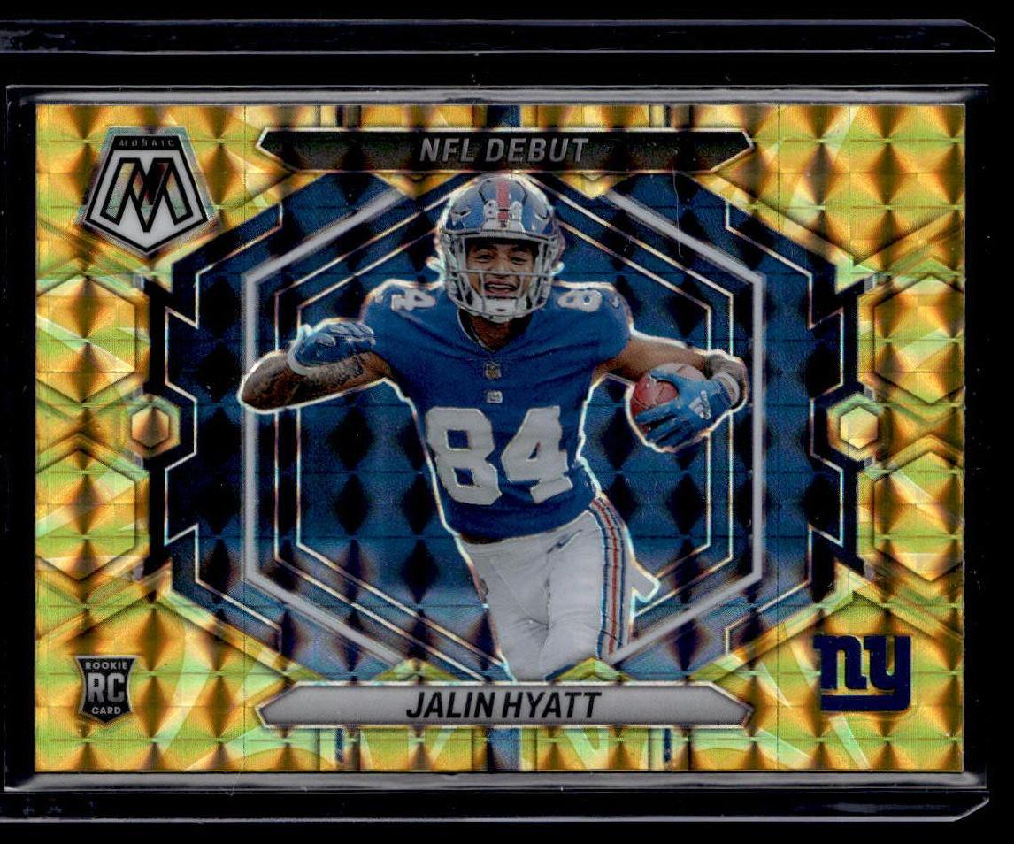 2023 Panini Mosaic #ND-17 Jalin Hyatt Reactive Yellow Mosaic  Krazy King Collectibles LLC   