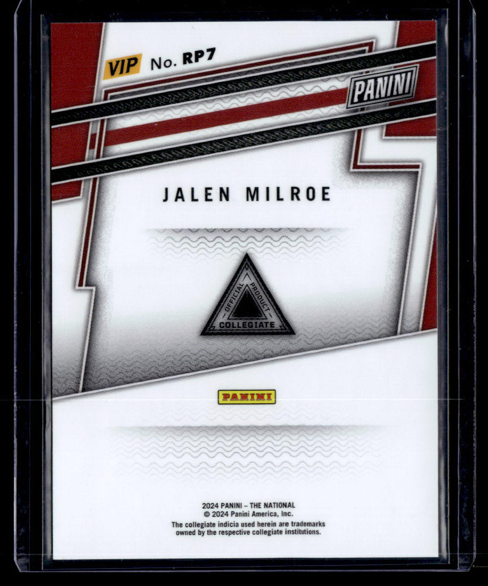 2024 Panini National Sports Collectors Convention VIP #RP7 Jalen Milroe  Krazy King Collectibles LLC   