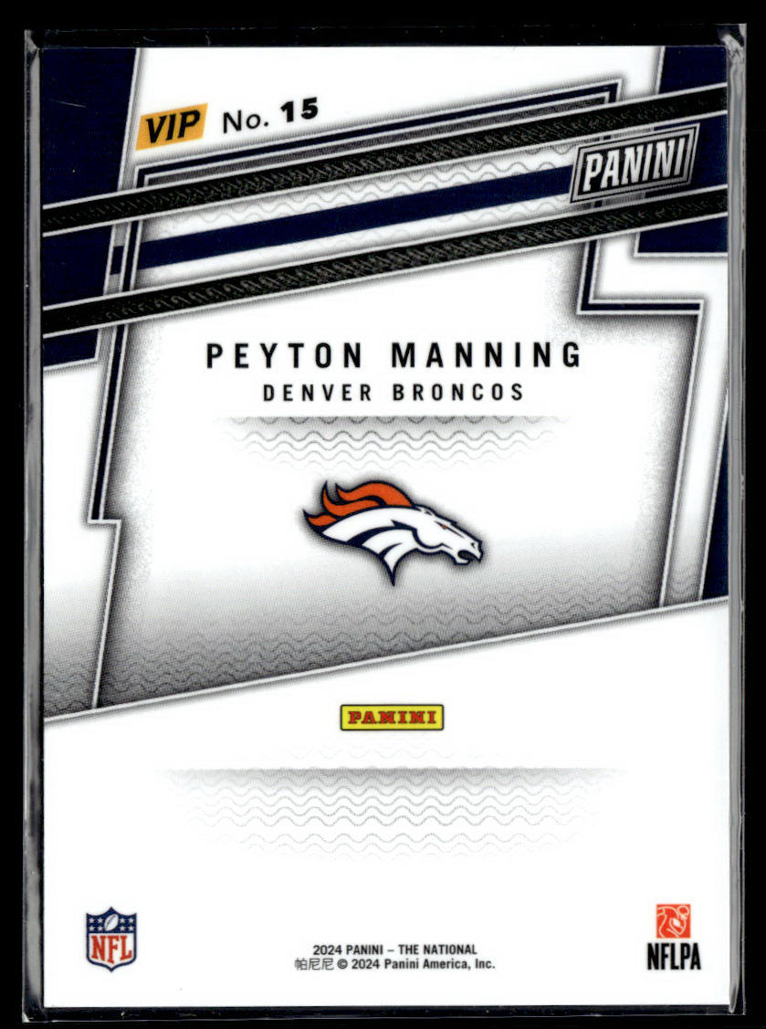 2024 Panini National Sports Collectors Convention VIP Party #15 Peyton Manning  Krazy King Collectibles LLC   