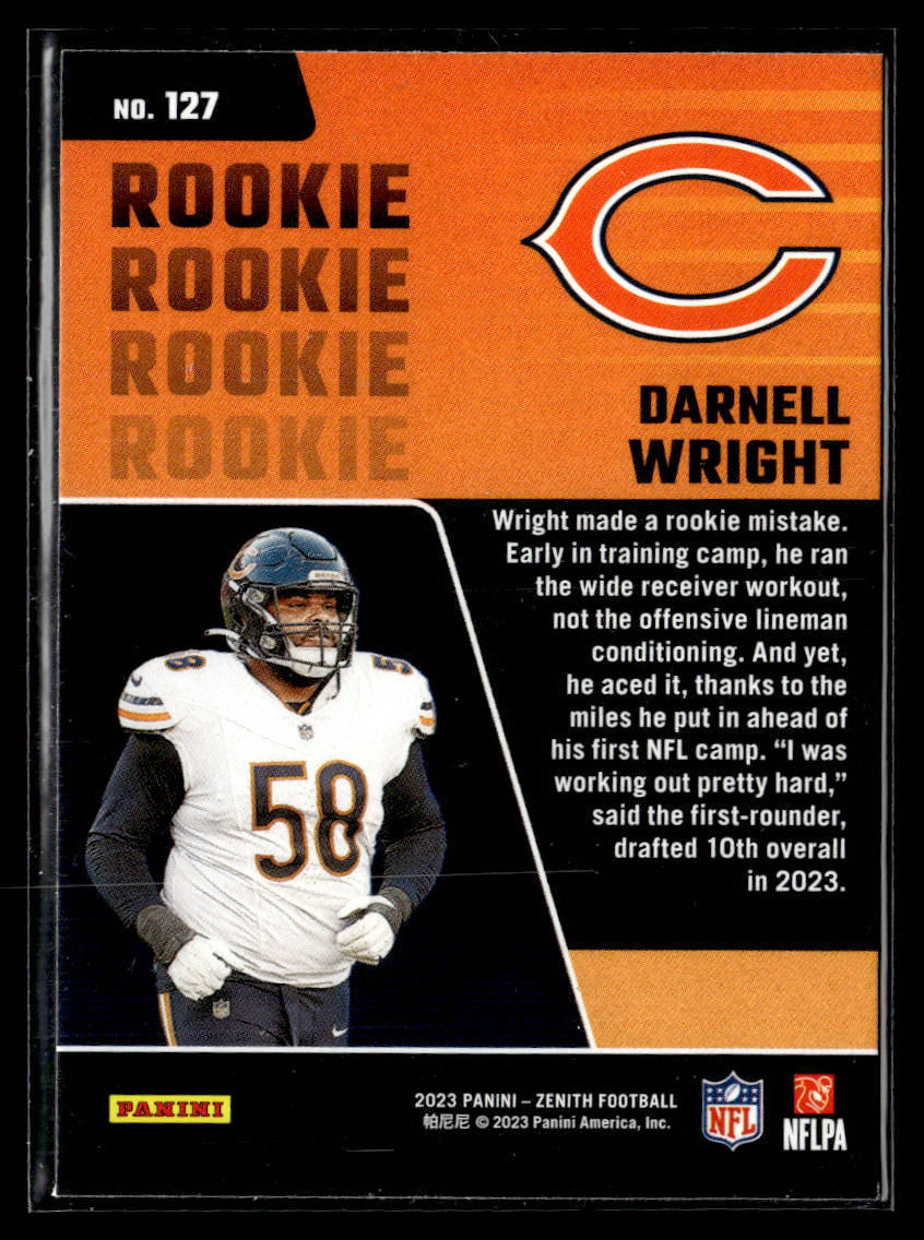 2023 Panini Zenith #127 Darnell Wright Retail  Krazy King Collectibles LLC   