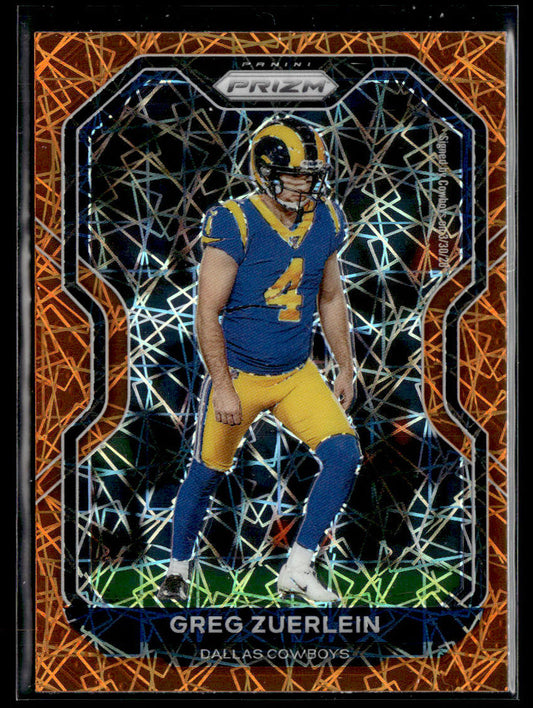 2020 Panini Prizm #279 Greg Zuerlein Prizm Lazer  Krazy King Collectibles LLC   