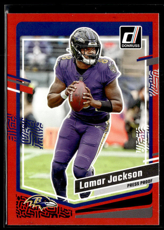 2023 Donruss #18 Lamar Jackson Press Proof Red  Krazy King Collectibles LLC   