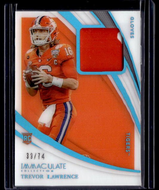 2021 Panini Immaculate Collegiate Trevor Lawrence RC Immaculate Gloves Prime  Krazy King Collectibles LLC   