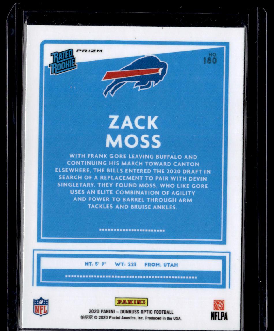 2020 Donruss Optic #180 Zack Moss  Krazy King Collectibles LLC   