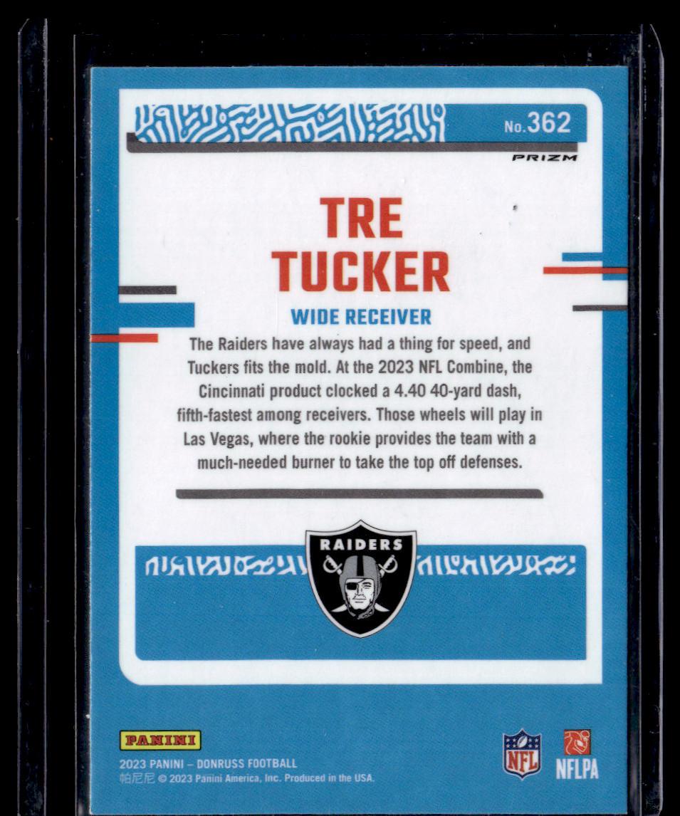 2023 Donruss #362 Tre Tucker Optic Rated Rookie Preview Holo Prizm  Krazy King Collectibles LLC   