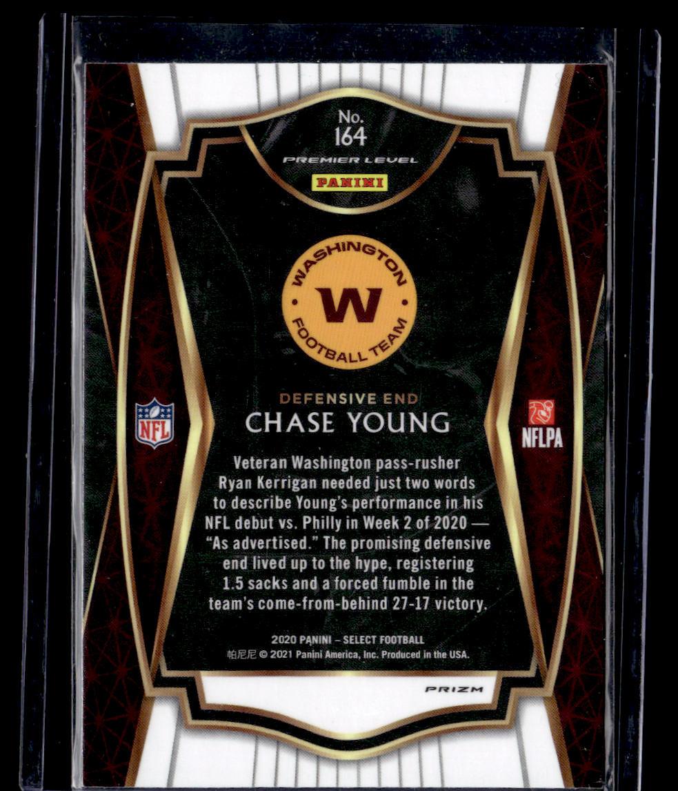 2020 Panini Select #164 Chase Young Silver Prizm  Krazy King Collectibles LLC   