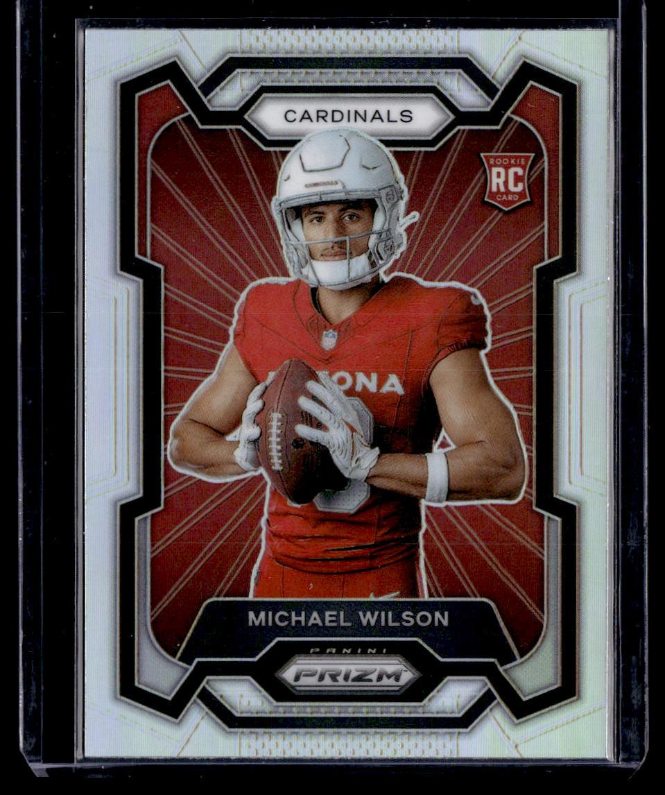 2023 Panini Prizm #336 Michael Wilson Rookie Variations Prizms Silver  Krazy King Collectibles LLC   