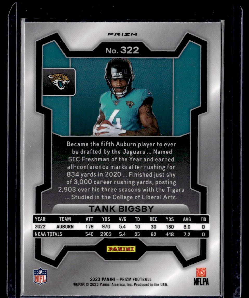 2023 Panini Prizm #322 Tank Bigsby Rookie Variations Prizms Silver  Krazy King Collectibles LLC   