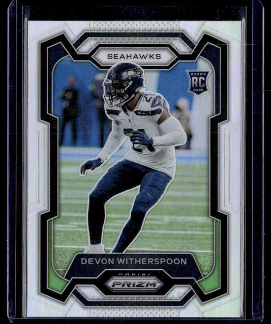 2023 Panini Prizm #389 Devon Witherspoon Silver  Krazy King Collectibles LLC   