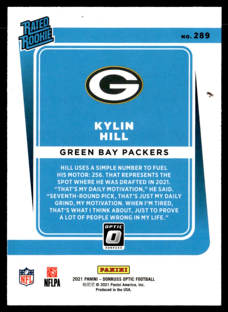 2021 Donruss Optic #289 Kylin Hill  Krazy King Collectibles LLC   