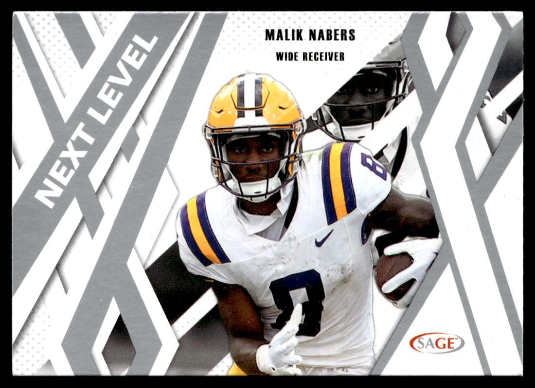 2024 SAGE HIT #87 Malik Nabers Silver  Krazy King Collectibles LLC   