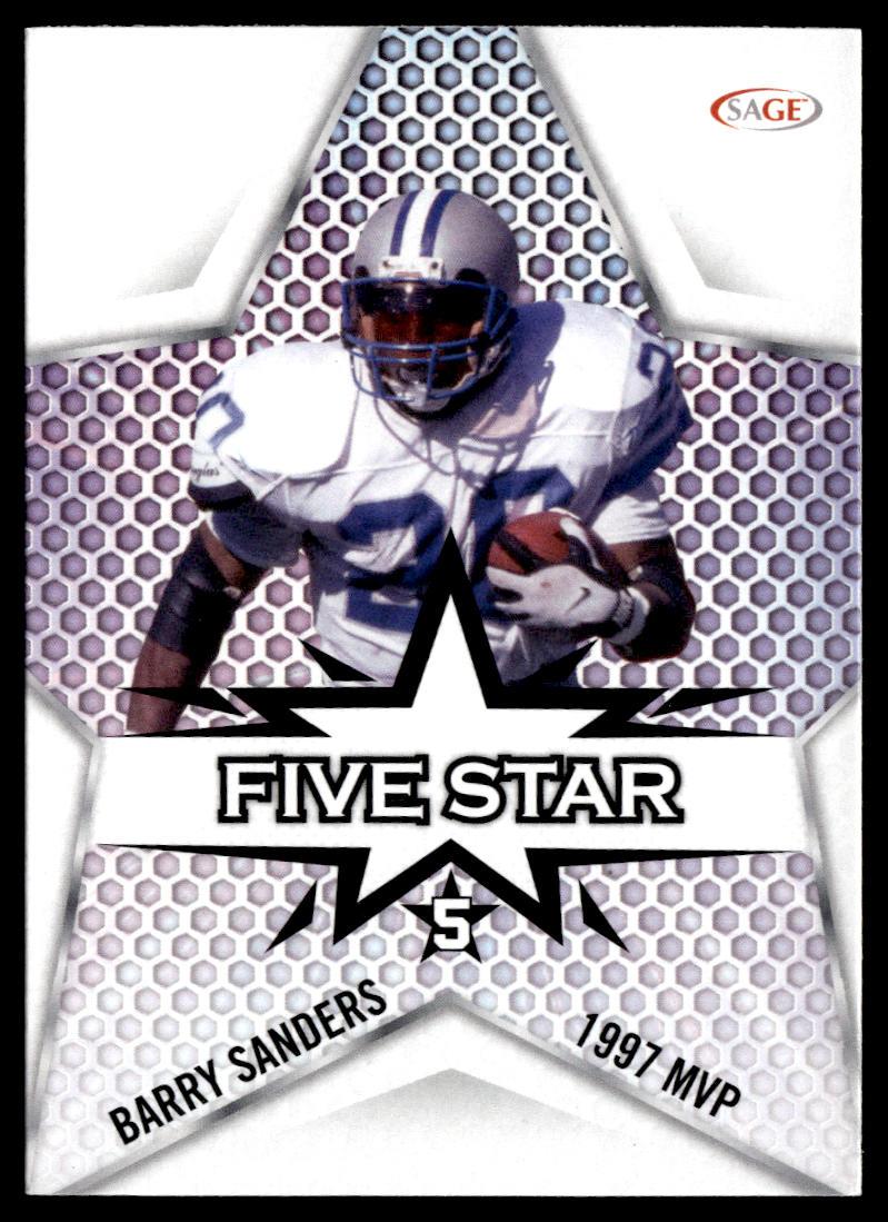 2024 SAGE HIT #FS-4 Barry Sanders Five Star  Krazy King Collectibles LLC   