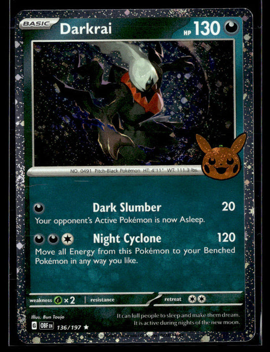 2024 Trick or Trade BOOster #136/197 Darkrai  Krazy King Collectibles LLC   