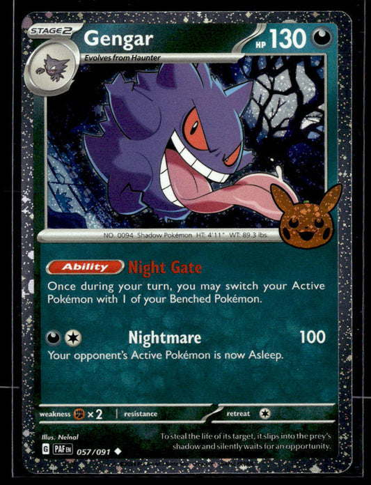 2024 Trick or Trade BOOster #057/091 Gengar  Krazy King Collectibles LLC   