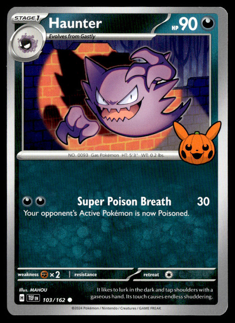 2024 Trick or Trade BOOster #103/162 Haunter  Krazy King Collectibles LLC   