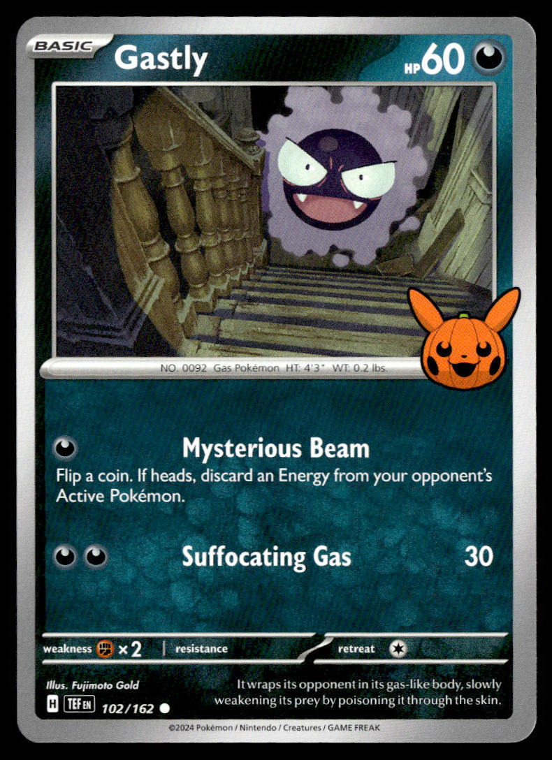 2024 Trick or Trade BOOster #102/162 Gastly  Krazy King Collectibles LLC   