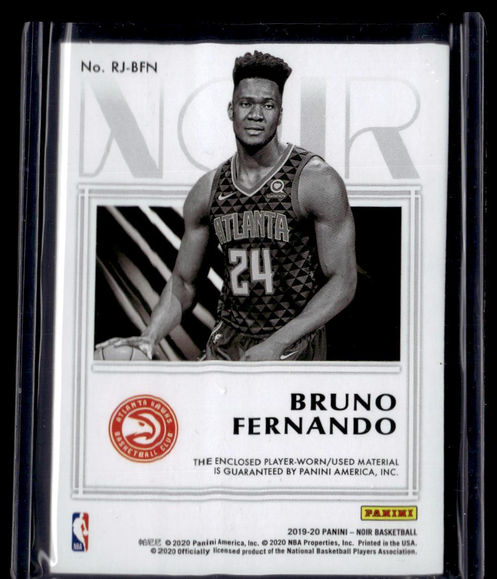 2019-20 Panini Noir #RJ-BFN Bruno Fernando Rookie Jumbo Material #/99  Krazy King Collectibles LLC   