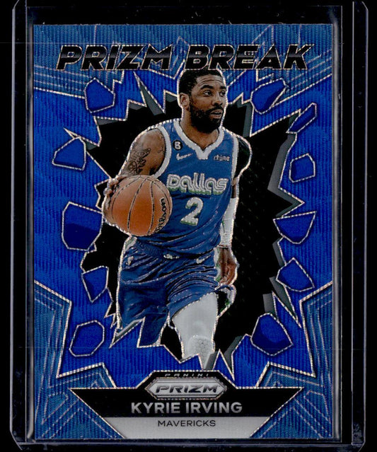 2023-24 Panini Prizm #20 Kyrie Irving Prizm Break Prizms Blue Wave  Krazy King Collectibles LLC   