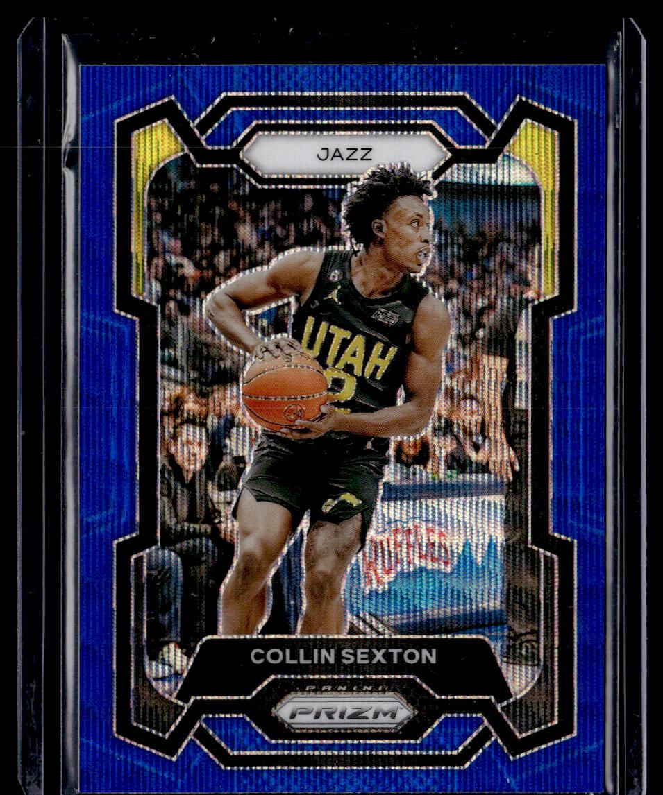 2023-24 Panini Prizm #13 Collin Sexton Prizms Blue Wave  Krazy King Collectibles LLC   