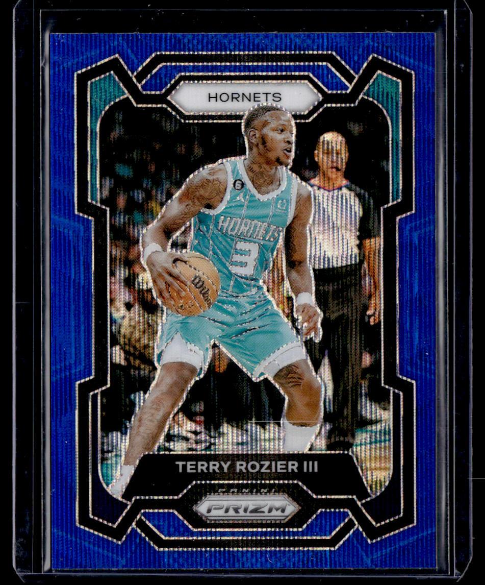 2023-24 Panini Prizm #90 Terry Rozier III Prizms Blue Wave  Krazy King Collectibles LLC   