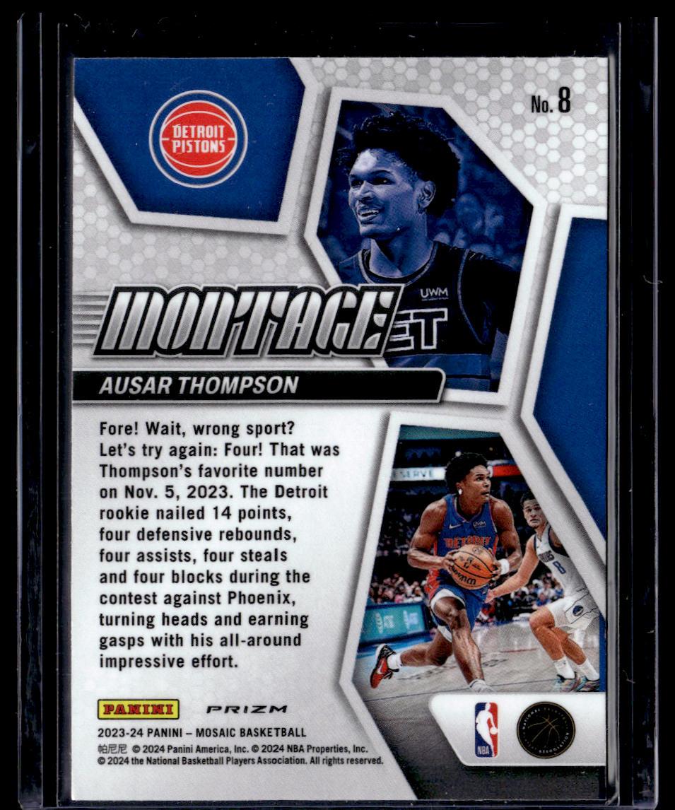 2023-24 Panini Mosaic #226 Ausar Thompson  Krazy King Collectibles LLC   