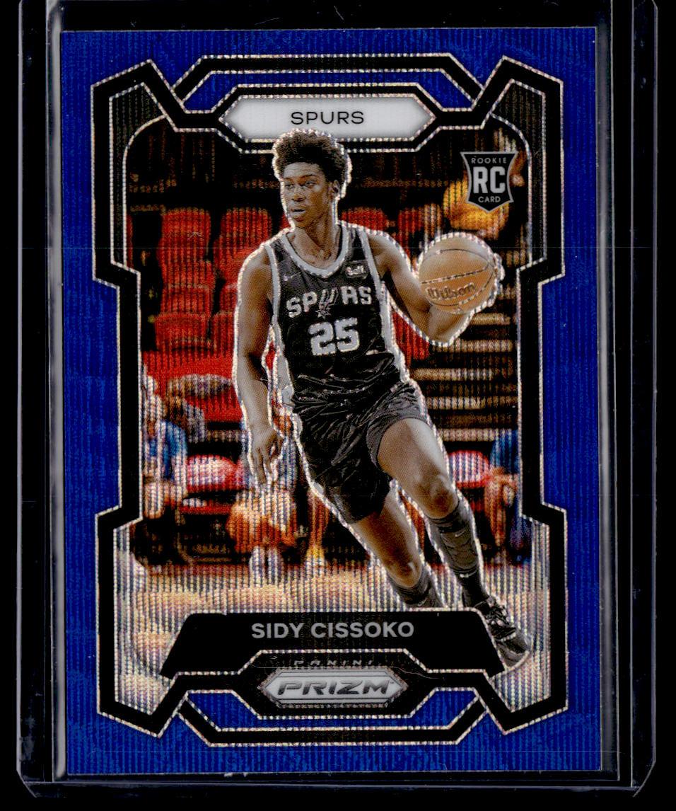 2023-24 Panini Prizm #173 Sidy Cissoko Prizms Blue Wave  Krazy King Collectibles LLC   