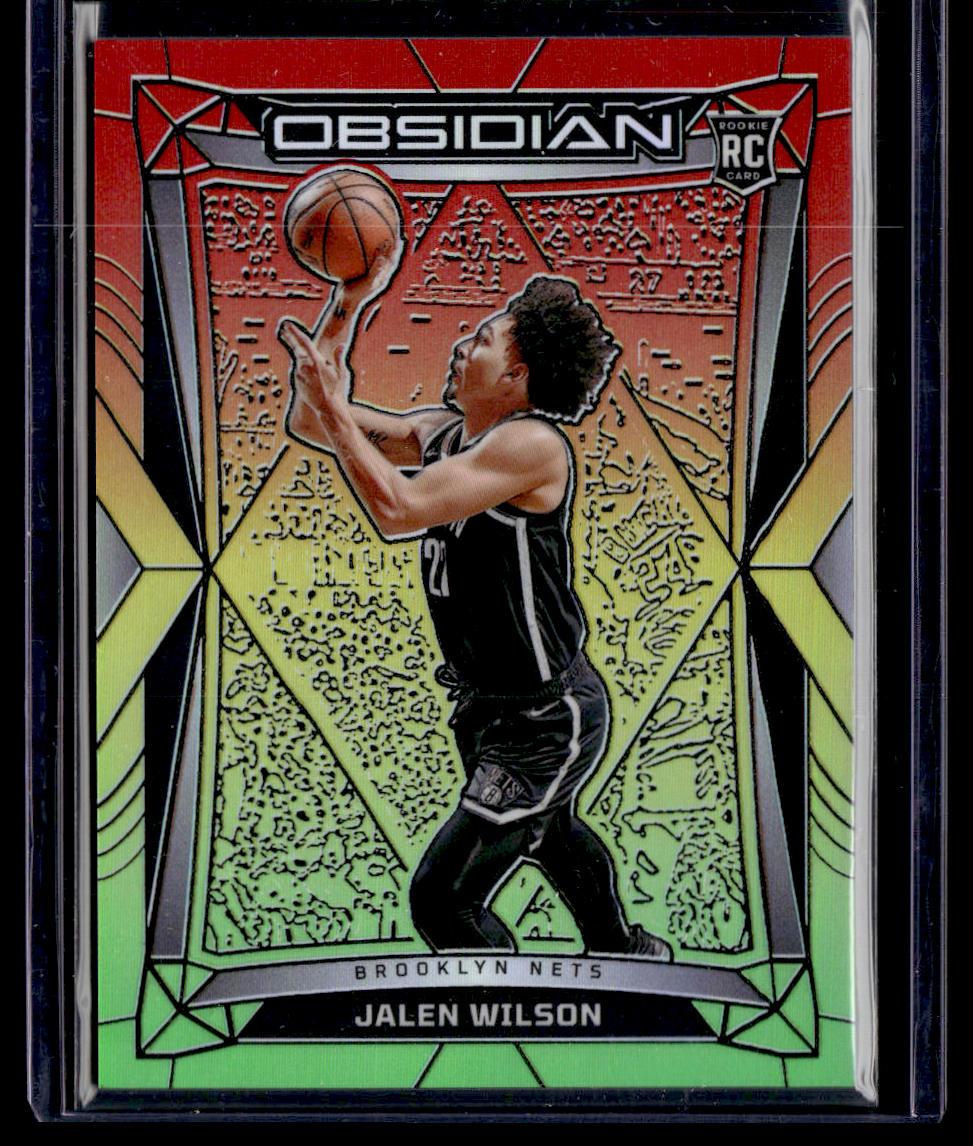 2023-24 Panini Obsidian #197 Jalen Wilson Electric Etch Reggae Flood #/75  Krazy King Collectibles LLC   