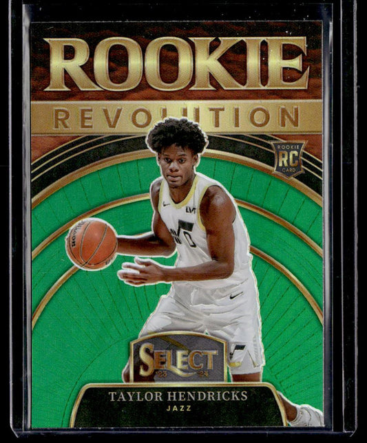 2023-24 Panini Select #11 Taylor Hendricks Rookie Revolution Green Prizms  Krazy King Collectibles LLC   