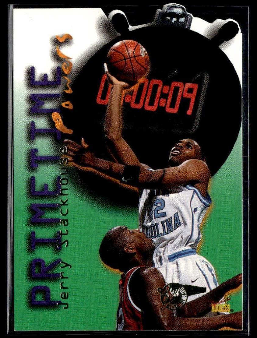 1996 Signature Rookies Premier #PT2 Jerry Stackhouse Primetime Powers  Krazy King Collectibles LLC   