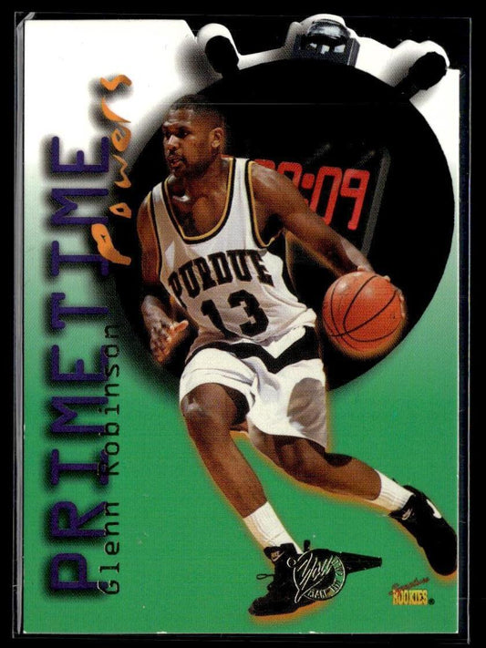 1996 Signature Rookies Premier #PT3 Glenn Robinson Primetime Powers  Krazy King Collectibles LLC   