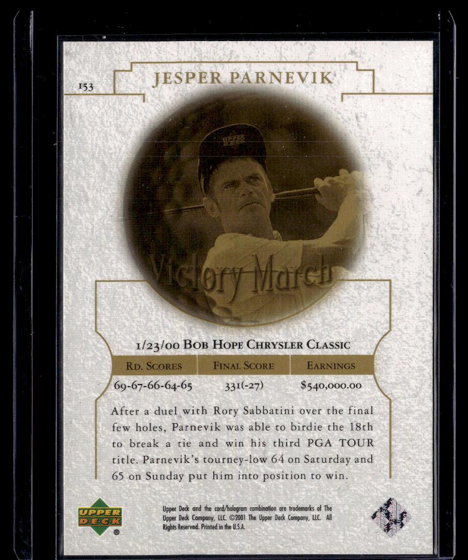 2001 Upper Deck #153 Jesper Parnevik  Krazy King Collectibles LLC   