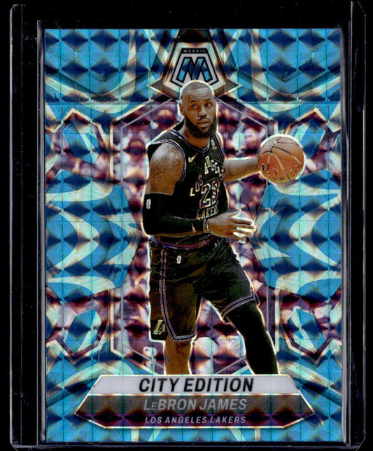 2023-24 Mosaic LeBron James City Edition Reactive Blue  Krazy King Collectibles LLC   