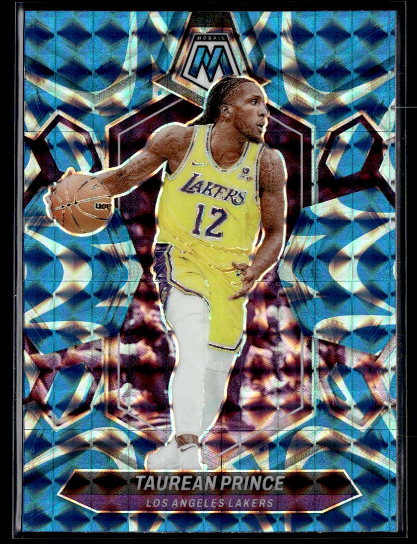 2023-24 Panini Mosaic #196 Taurean Prince Reactive Blue  Krazy King Collectibles LLC   