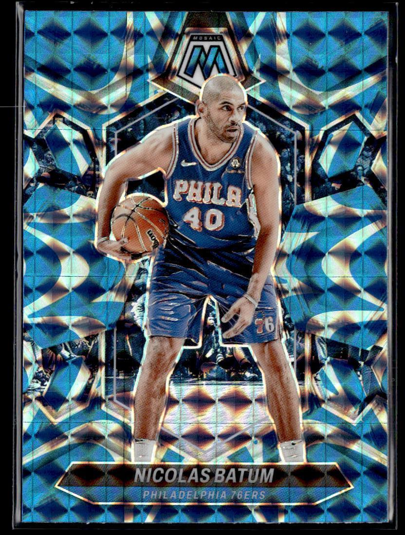 2023-24 Panini Mosaic #197 Nicolas Batum Reactive Blue  Krazy King Collectibles LLC   