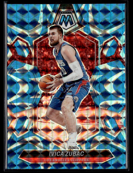 2023-24 Panini Mosaic #200 Ivica Zubac Reactive Blue  Krazy King Collectibles LLC   