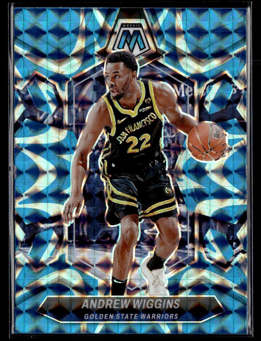 2023-24 Panini Mosaic #101 Andrew Wiggins Reactive Blue  Krazy King Collectibles LLC   