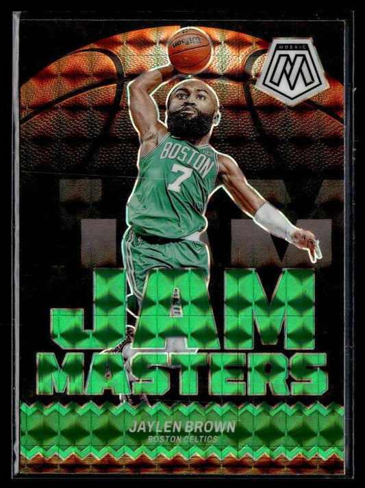 2023-24 Mosaic Jaylen Brown Jam Masters Green Mosaic  Krazy King Collectibles LLC   