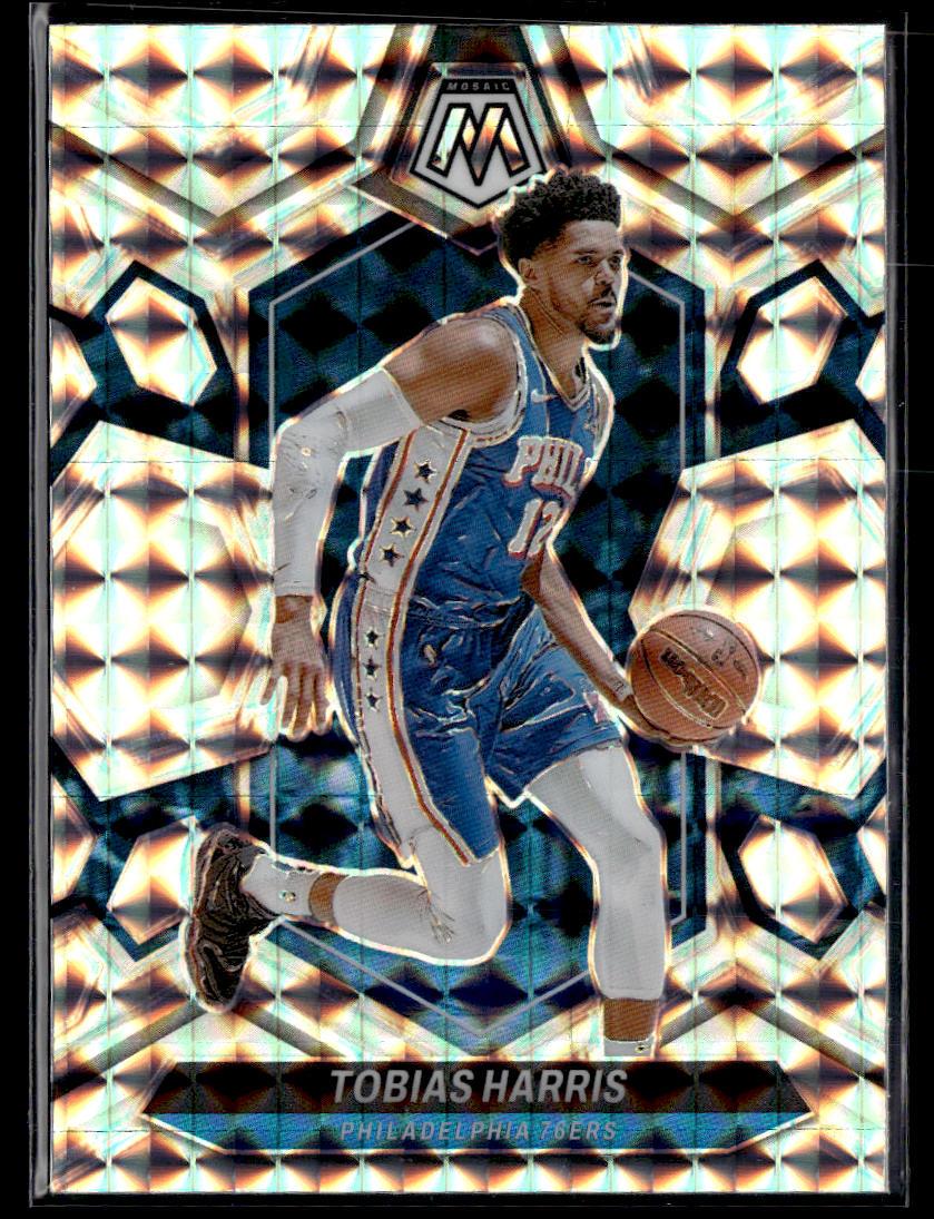 2023-24 Panini Mosaic #89 Tobias Harris Silver Mosaic  Krazy King Collectibles LLC   