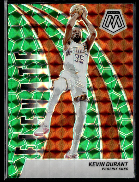 2023-24 Mosaic Kevin Durant Elevate Green Mosaic  Krazy King Collectibles LLC   