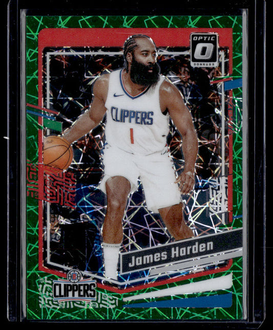 2023-24 Donruss Optic #174 James Harden Green Velocity #/49  Krazy King Collectibles LLC   