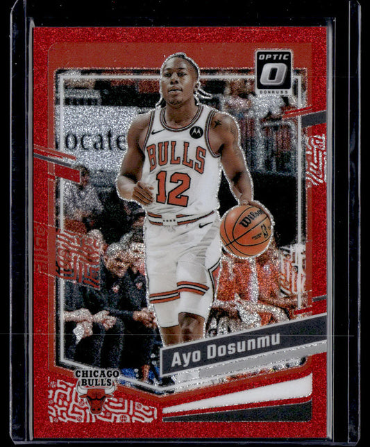 2023-24 Donruss Optic #24 Ayo Dosunmu Red Glitter #/75  Krazy King Collectibles LLC   